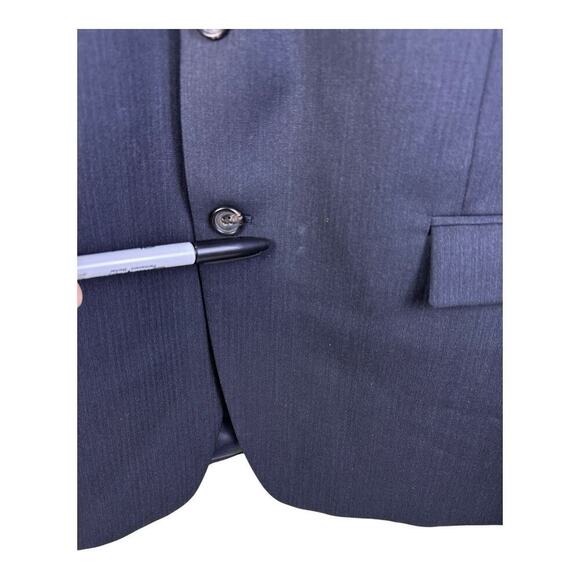 Lauren Ralph Blazer Men Size 46R Blue Classic Fit 100% Wool Coat READ - Picture 4 of 16